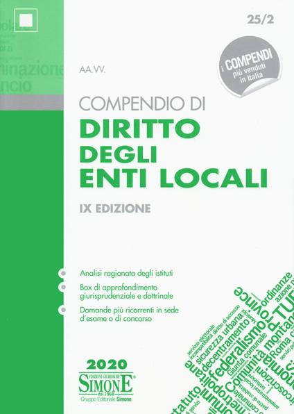 Compendio di diritto degli enti locali - copertina