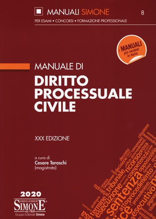 Manuale di diritto processuale civile - copertina