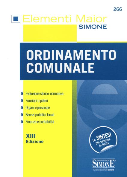 Ordinamento comunale - copertina