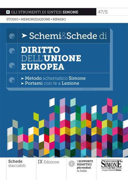 Schemi & schede di diritto dell'Unione Europea - copertina