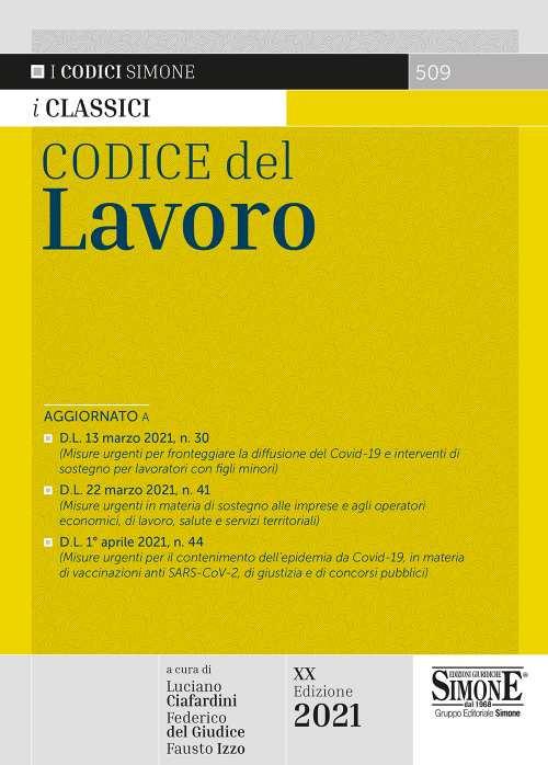 Codice del lavoro - copertina