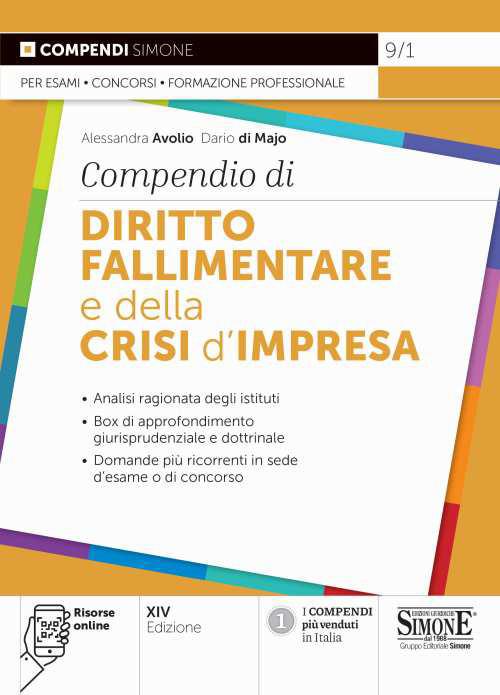 Compendio di diritto fallimentare e della crisi d'impresa. Con espansione online - Alessandra Avolio,Dario Di Majo - copertina