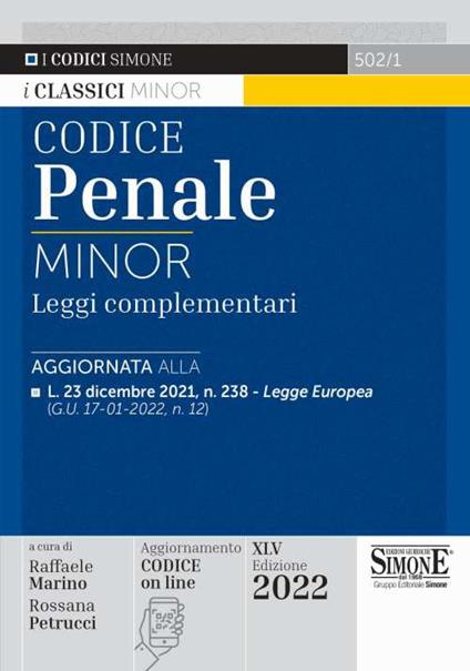 Codice penale e leggi complementari. Ediz. minor - copertina