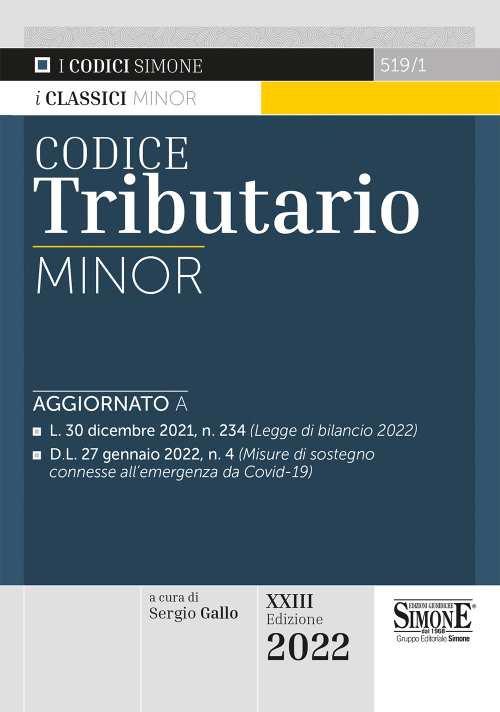 Codice tributario. Ediz. minor - copertina