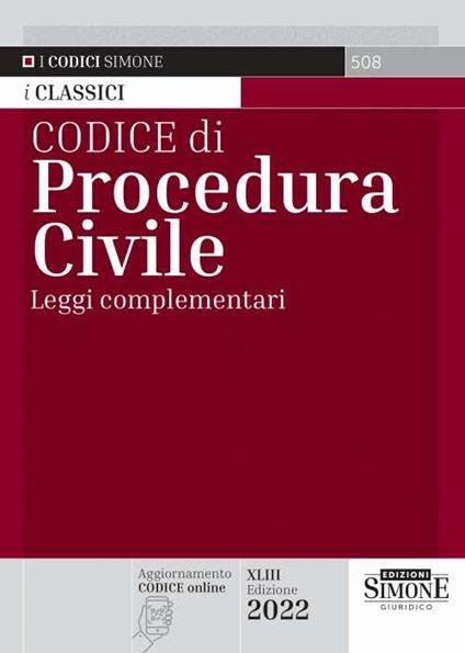 Codice di procedura civile e leggi complementari - copertina