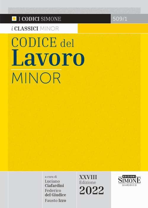 Codice del lavoro. Ediz. minore - copertina