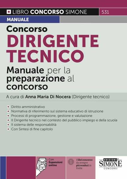 Concorso dirigente tecnico. Manuale per la preparazione al concorso. Con espansione online - copertina