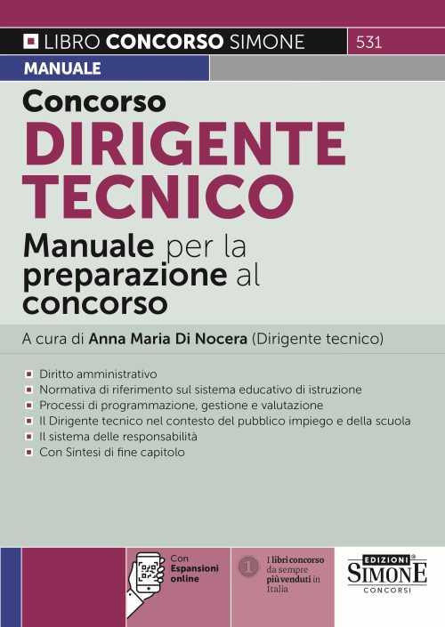 Concorso dirigente tecnico. Manuale per la preparazione al concorso. Con espansione online - copertina