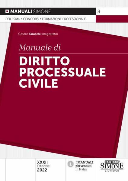 Manuale di diritto processuale civile - copertina