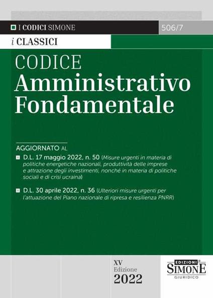 Codice amministrativo fondamentale - copertina