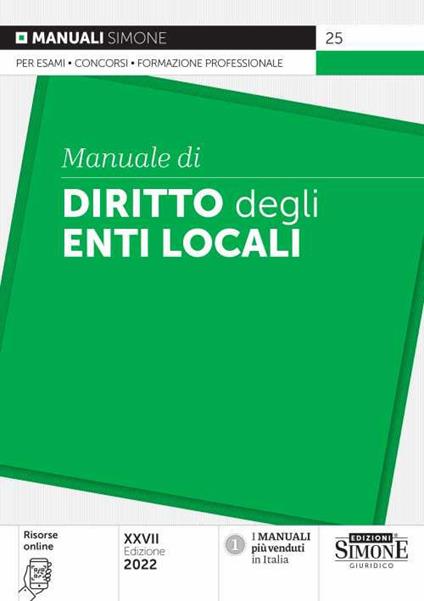  Manuale di diritto degli enti locali. Con espansione online -  A. Russo - copertina