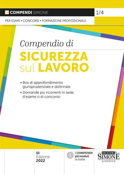 Compendio di sicurezza sul lavoro - copertina