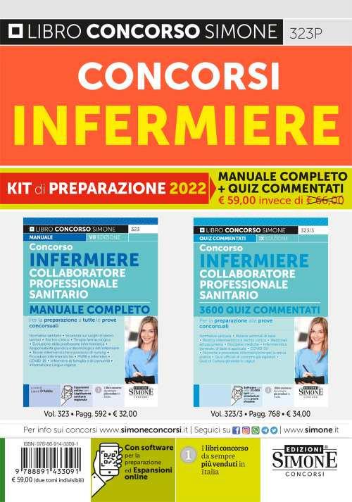 Concorsi infermiere. Kit di preparazione. Manuale completo + quiz. Con espansione online. Con software di simulazione - copertina