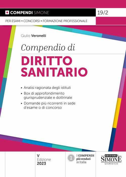 Compendio di diritto sanitario - Giulio Veronelli - copertina