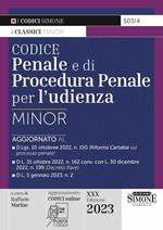 Codice penale e di procedura penale per l'udienza. Ediz. minor