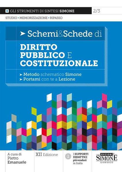 Schemi & schede di diritto pubblico e costituzionale - copertina