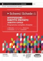 Schemi & schede di istituzioni di diritto privato (diritto civile). Programma completo d'esame