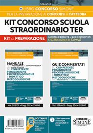 Kit concorso scuola straordinario Ter. Manuale completo+Quiz commentati. Con espansione online. Con software di simulazione