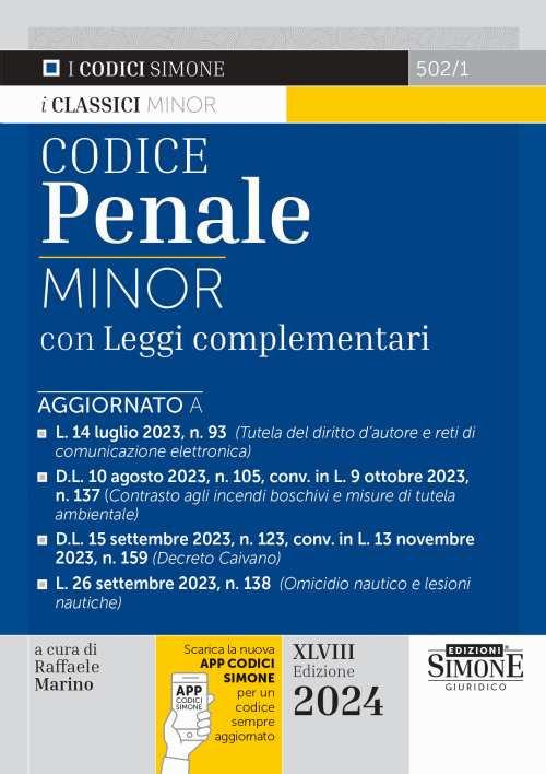 Codice penale. Leggi complementari. Con aggiornamento online - copertina