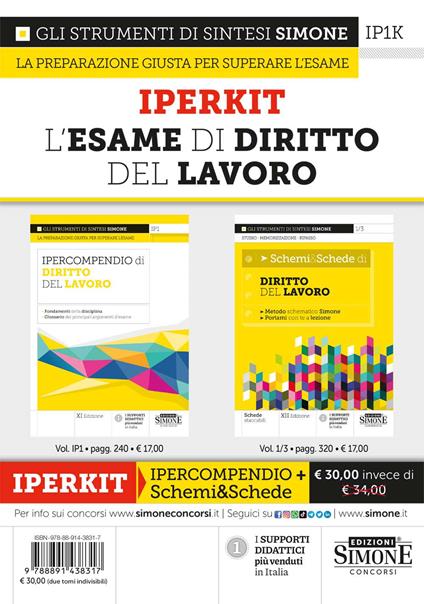 Iperkit. Esame di diritto del lavoro - copertina