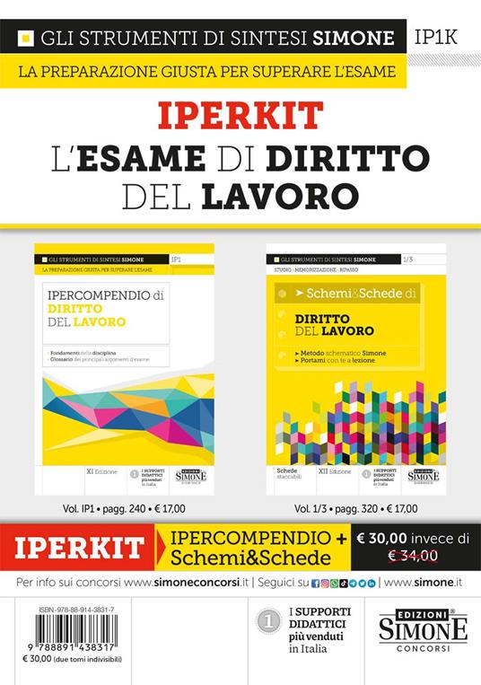 Iperkit. Esame di diritto del lavoro - copertina