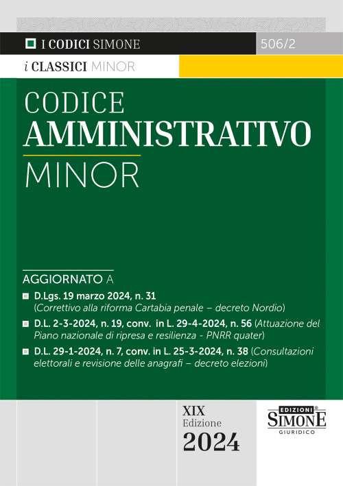 Codice amministrativo. Ediz. minor - copertina