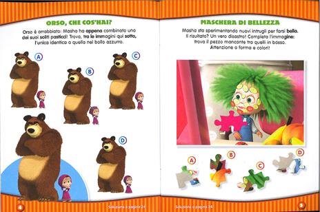 Una gran pasticciona. Masha e Orso. Libro gioco. Con adesivi. Ediz.  illustrata - Libro - Fabbri - | IBS