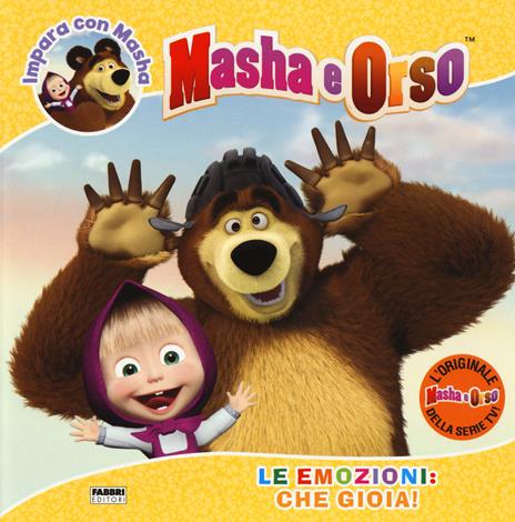 Le emozioni: che gioia! Impara con Masha. Masha e Orso. Ediz. a colori - copertina