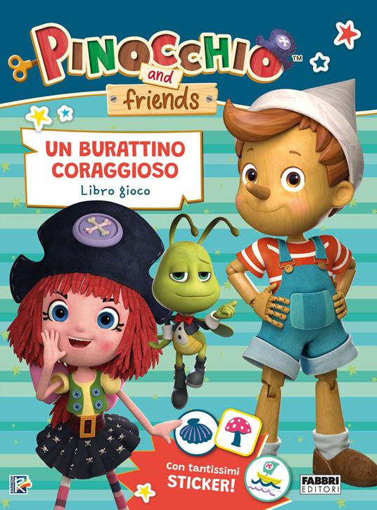 Libro per Bambini Io Leggo da Solo PINOCCHIO con Stickers