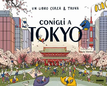 Conigli a Tokyo. Un libro cerca & trova. Ediz. a colori - copertina