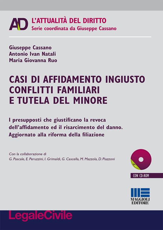 Casi di affidamento ingiusto conflitti familiari e tutela del minore. Con CD-ROM - Giuseppe Cassano,Antonio I. Natali,Maria Giovanna Ruo - copertina