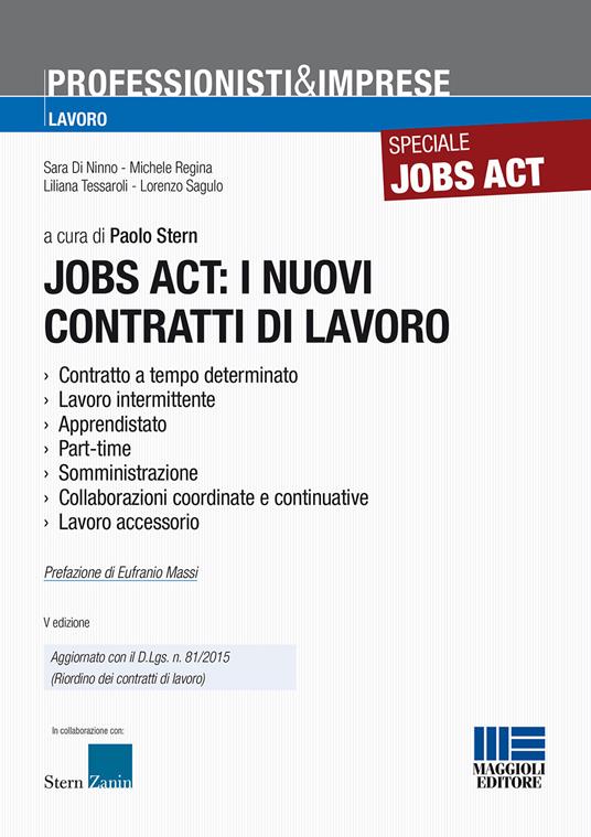 Jobs act: i nuovi contratti di lavoro - copertina