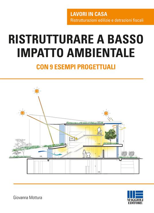 Ristrutturare a basso impatto ambientale. Con 9 esempi progettuali - Giovanna Mottura - copertina