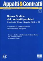 Nuovo codice dei contratti pubblici. Il testo del D.Lgs. 18 aprile 2016, n. 50