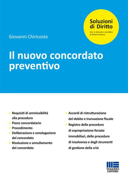 Il nuovo concordato preventivo - Giovanni Chiricosta - copertina