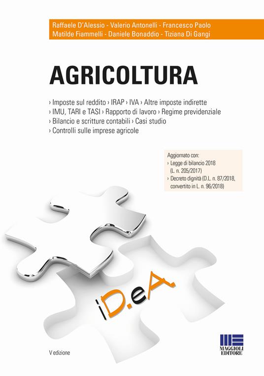 Agricoltura - Raffaele D'Alessio,Valerio Antonelli,Francesco Paolo - copertina