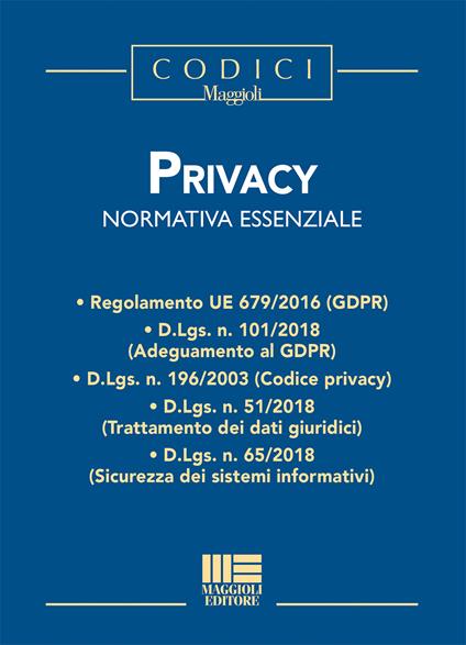 Privacy. Normativa essenziale - copertina