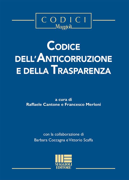 Codice dell'anticorruzione e della trasparenza - copertina