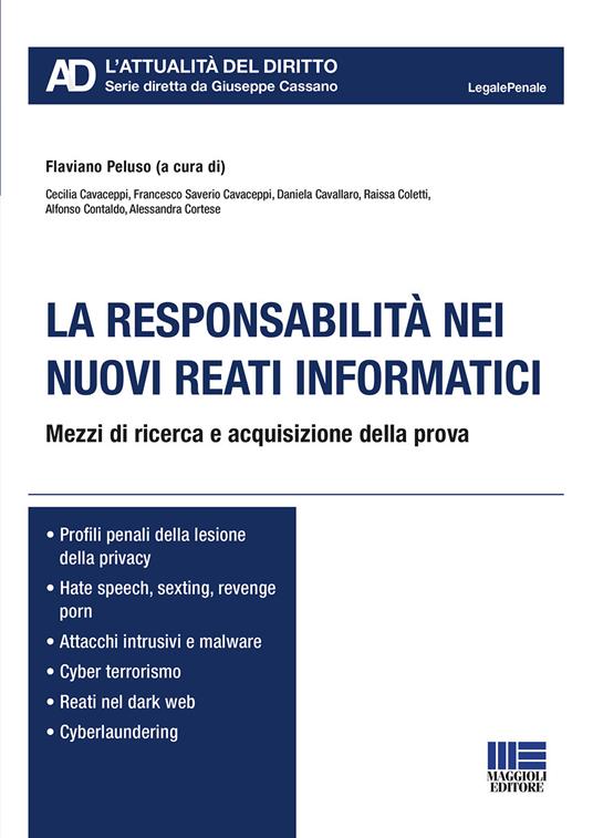 La responsabilità nei nuovi reati informatici - copertina