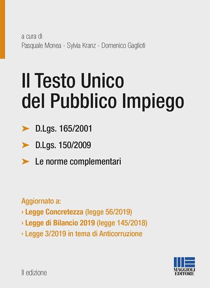 Il testo unico del pubblico impiego - copertina