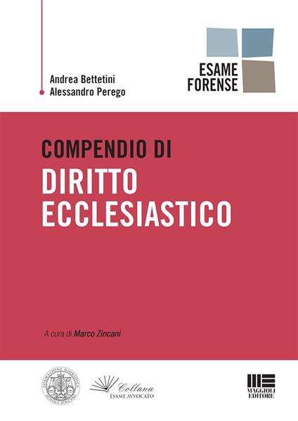 Compendio di diritto ecclesiastico - Andrea Bettetini,Alessandro Perego - copertina