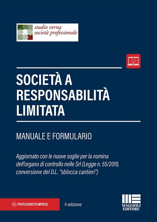 Società a responsabilità limitata. Manuale e formulario - copertina