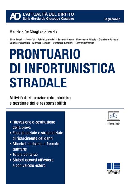 Prontuario di infortunistica stradale - copertina