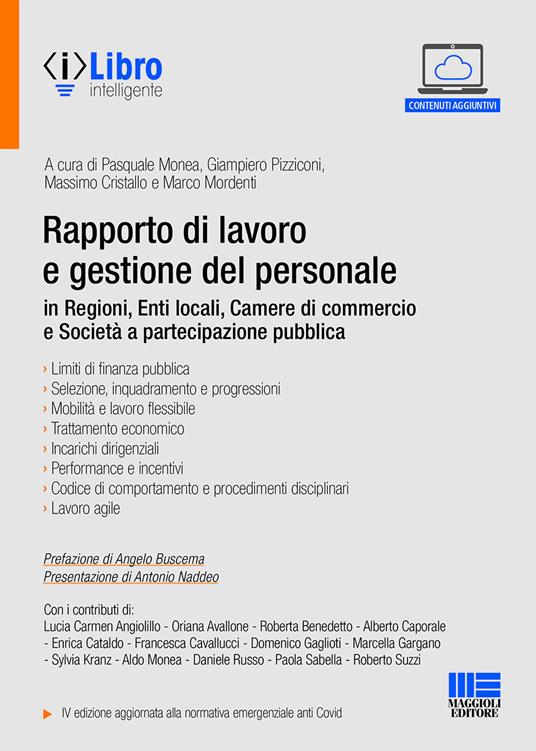 La Rapporto di lavoro e gestione del personale in Regioni, Enti locali, Camere di commercio e Società a partecipazione pubblica - copertina