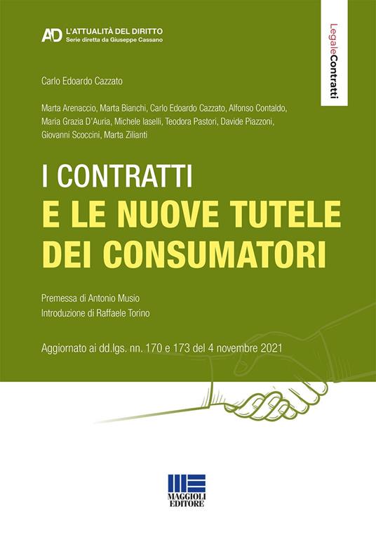 I contratti e le nuove tutele dei consumatori - Carlo Edoardo Cazzato - copertina