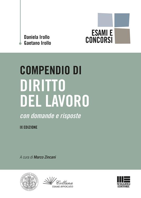 Compendio di diritto del lavoro - Daniela Irollo,Gaetano Irollo - copertina