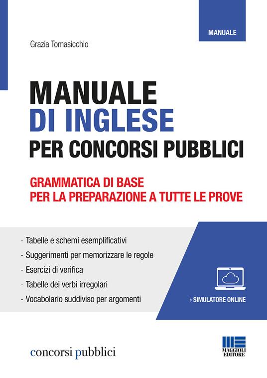 Manuale di inglese per concorsi pubblici. Con software di simulazione - Grazia Tomasicchio - copertina