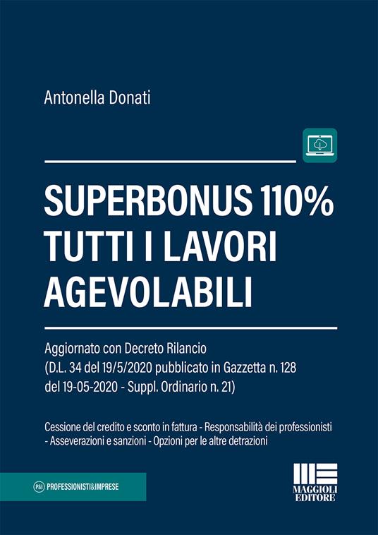 Superbonus 110%. Tutti i lavori agevolabili - Antonella Donati - copertina