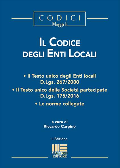 Il codice degli enti locali - copertina