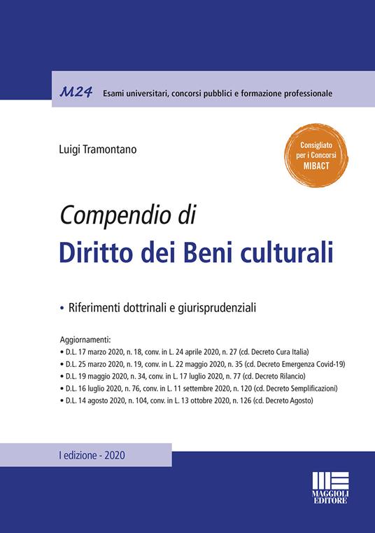 Compendio di diritto dei beni culturali - Luigi Tramontano - copertina